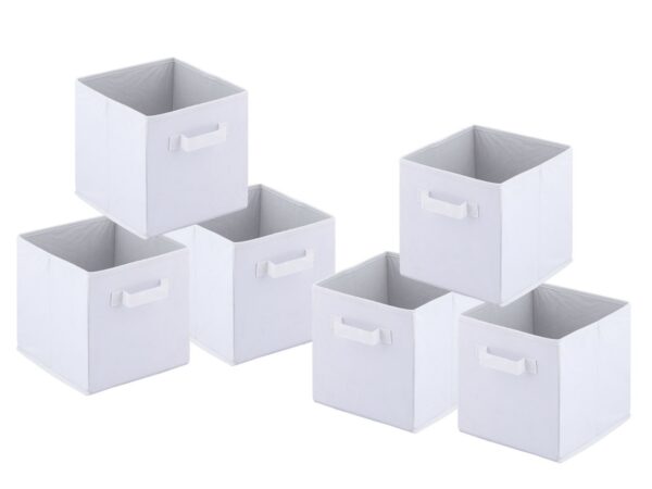 Boîtes de rangement pliables 26x26x26 cm lot de 6 boîtes de rangement carrées
