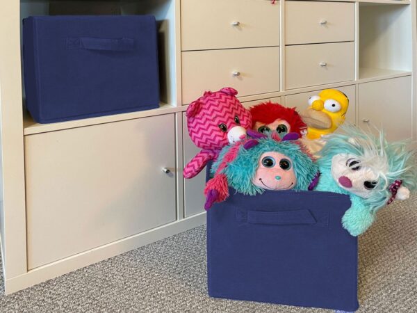 Boîtes de rangement pliables 26x26x26 cm lot de 6 boîtes de rangement carrées – Image 5