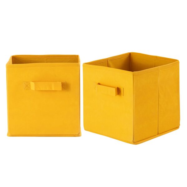 Boîtes de rangement pliables 26x26x26 cm lot de 6 boîtes de rangement carrées – Image 3