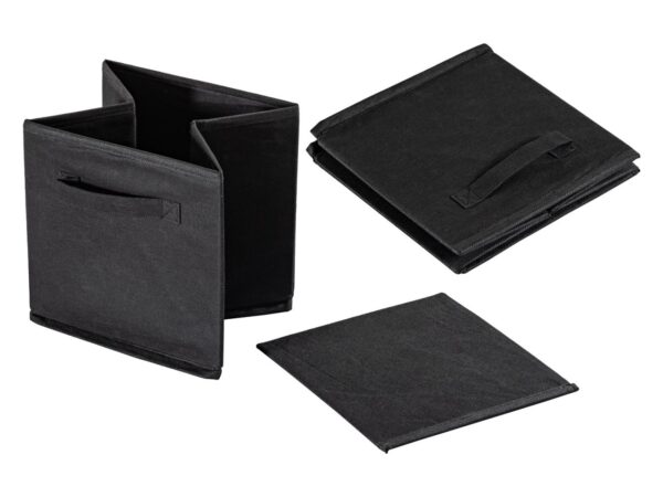 Boîtes de rangement pliables 26x26x26 cm lot de 6 boîtes de rangement carrées – Image 6