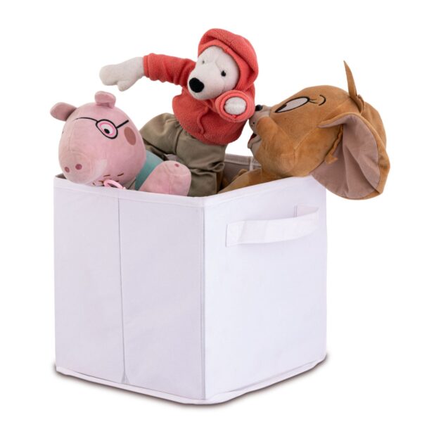 Boîtes de rangement pliables 26x26x26 cm lot de 6 boîtes de rangement carrées – Image 2