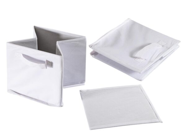 Boîtes de rangement pliables 26x26x26 cm lot de 6 boîtes de rangement carrées – Image 6