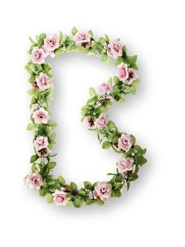 Fleurs Guirlande de fleurs avec des roses 120 cm rose - Basil – Image 4