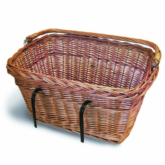 Paniers vélos panier à vélo Davos avant/arrière 29 litres marron roseau - Basil – Image 3