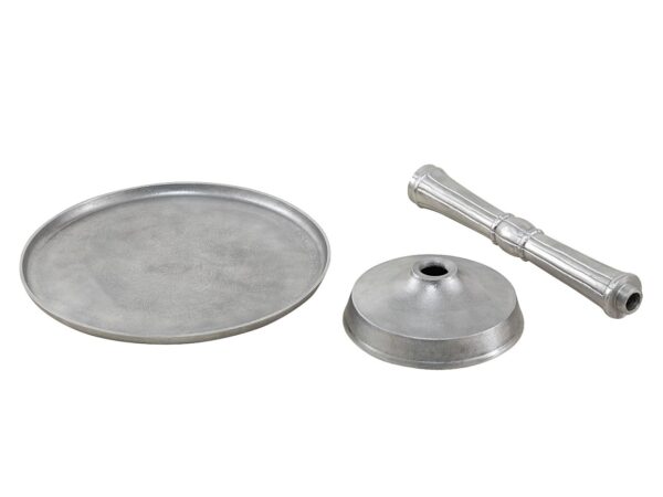 Table d'appoint métal ronde ø 44x53 cm table décorative en 2 parties Adlon avec pied central design aluminium – Image 9