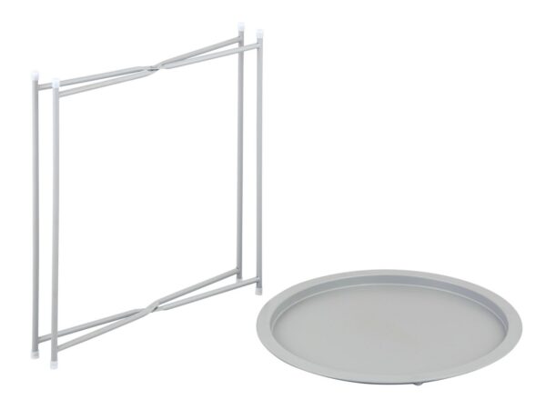 Table d'appoint Ø 47 H 51 2ème choix table de jardin table de balcon table de terrasse ronde Alberta métal petit ver – Image 6
