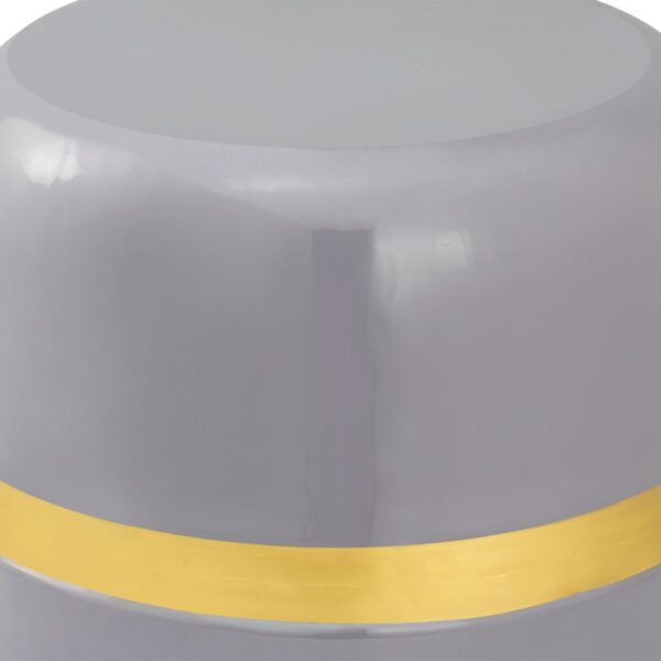 Table d'appoint décorative ronde ø 34 H 36 cm lampe table canapé table Beverley métal et émail – Image 6