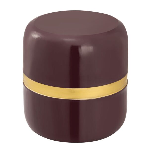 Table d'appoint décorative ronde ø 34 H 36 cm lampe table canapé table Beverley métal et émail – Image 4