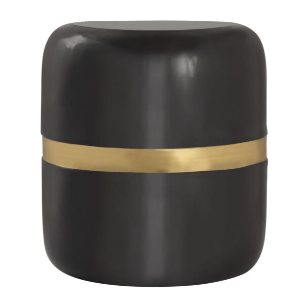 Table d'appoint décorative ronde ø 34 H 36 cm lampe table canapé table Beverley métal et émail – Image 5