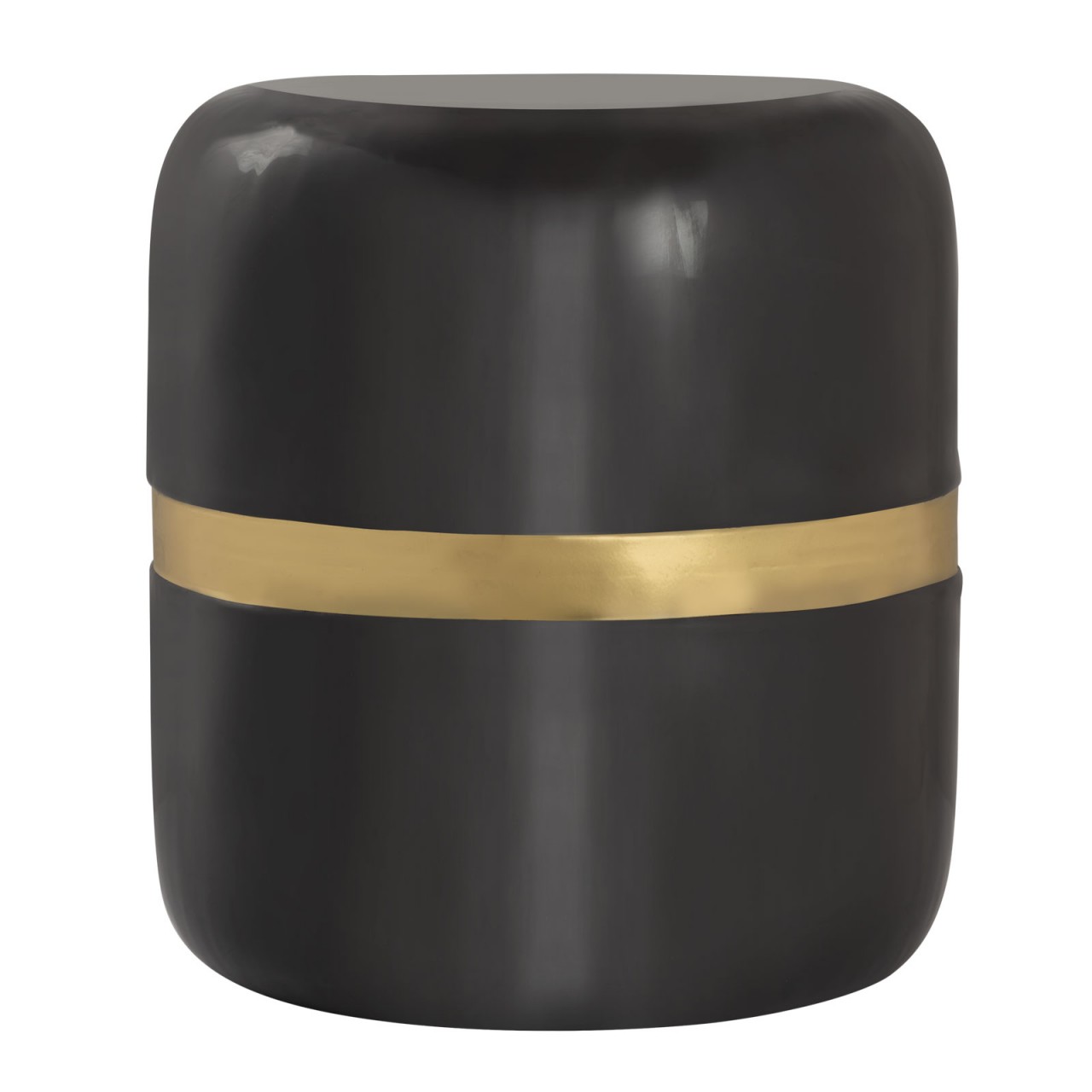 Table d'appoint décorative ronde ø 34 H 36 cm lampe table canapé table Beverley métal et émail – Image 5