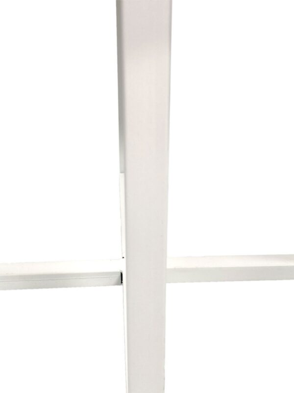Table basse ronde 60 cm table de salon table d'appoint Cannes structure métal noir blanc argent antique – Image 7