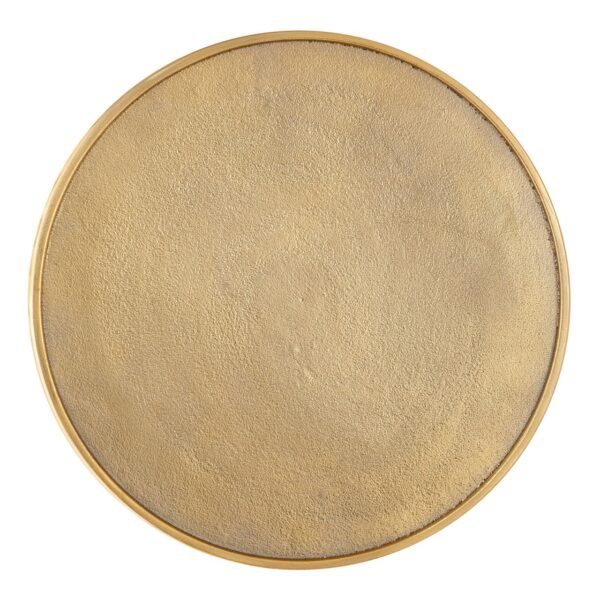 Table d'appoint décorative en métal ø 40 x 45 cm ronde Cairo argent ou or aluminium oriental – Image 8