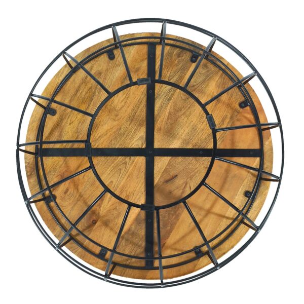 Table d'appoint table basse durable table de salon ronde Lexington ø 55 cm structure en métal massif – Image 8