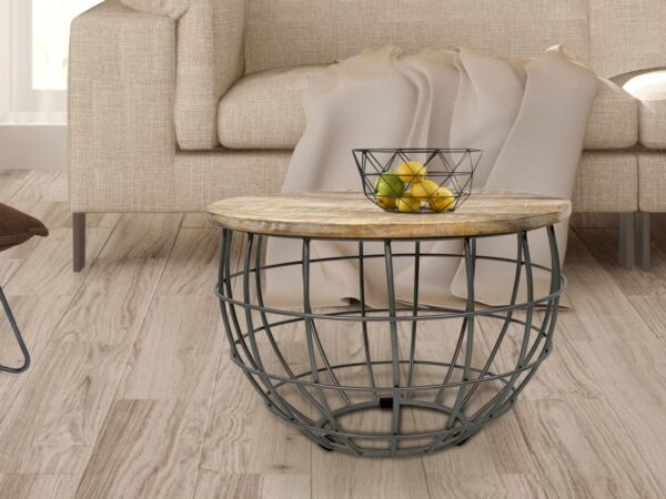 Table d'appoint table basse durable table de salon ronde Lexington ø 55 cm structure en métal massif