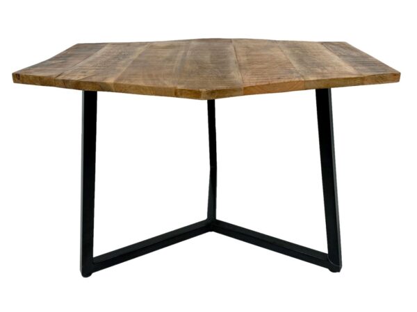 Ensemble table basse 2 pièces table de salon table gigogne Paris structure métal noir blanc ou argent vieilli – Image 7