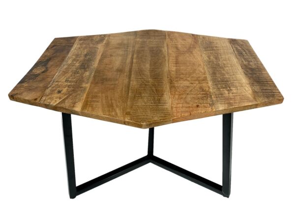 Ensemble table basse 2 pièces table de salon table gigogne Paris structure métal noir blanc ou argent vieilli – Image 8