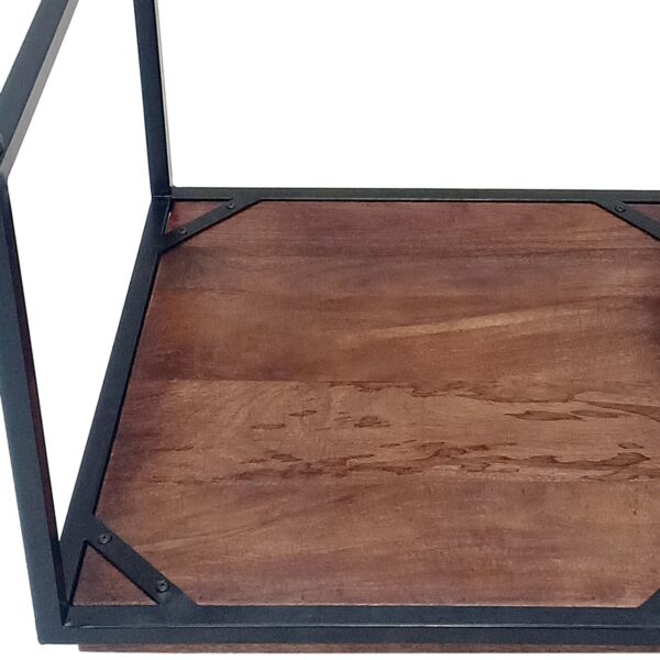 Table basse lot de 2 tables gigognes carrées structure métal Seattle – Image 7