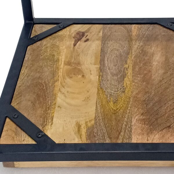 Table basse lot de 2 tables gigognes carrées structure métal Seattle – Image 7