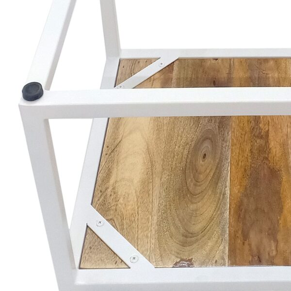 Table basse lot de 2 tables gigognes carrées structure métal Seattle – Image 6