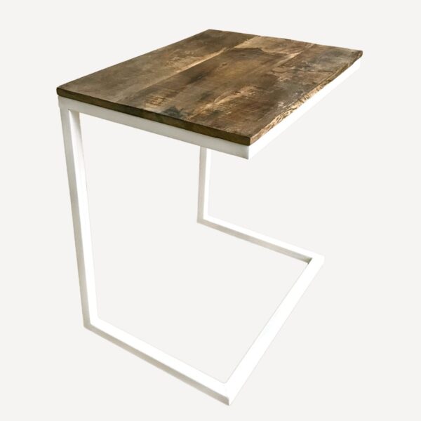 Lot de 2 tables basses L 40 H 51 cm ensemble de table de salon table d'appoint Atlanta structure métal – Image 5