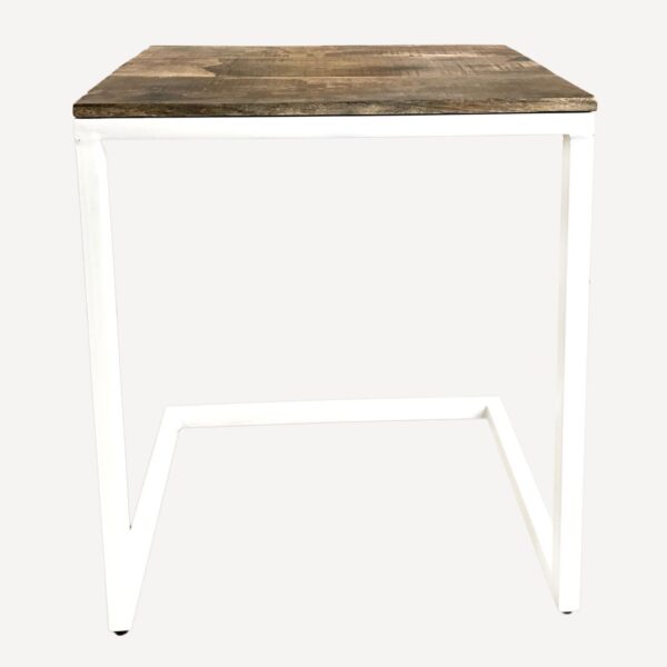 Lot de 2 tables basses L 40 H 51 cm ensemble de table de salon table d'appoint Atlanta structure métal – Image 6