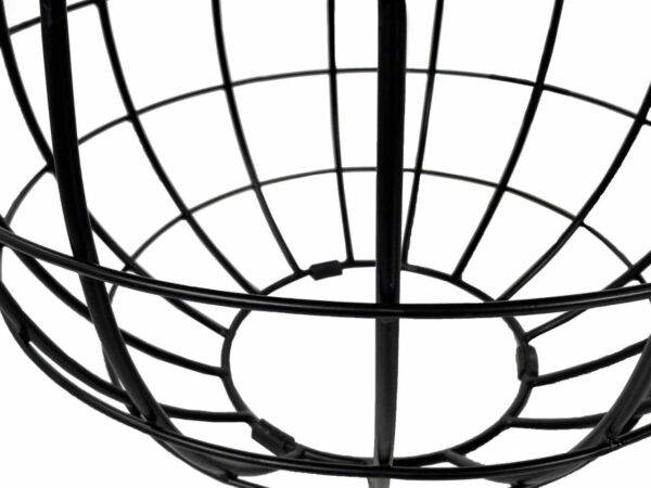 Table basse durable ronde ø 75 cm table de salon bois massif London grille métallique structure métallique – Image 8