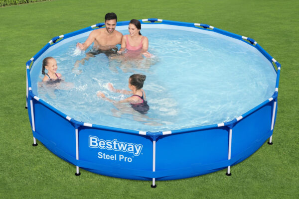 Swimming pools Steel Pro Piscine design avec cadre métallique et pompe ronde 305 - Bestway – Image 12
