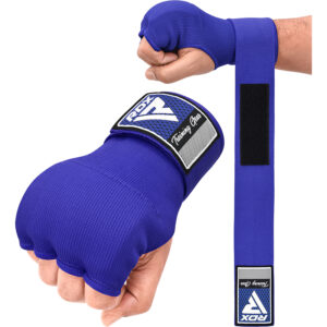 RDX IS 75cm Gel Sous Gants Avec Sangle Poignet Bleue-M