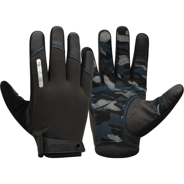 RDX T2 Gants De Gymnastique Doigt Complet Pour cran Tactile Bleue-S