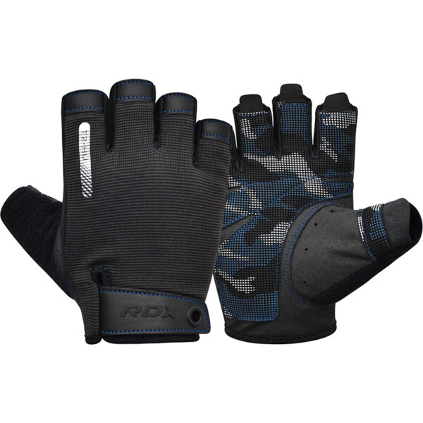 RDX T2 Gants De Musculation L Bleu – Image 2