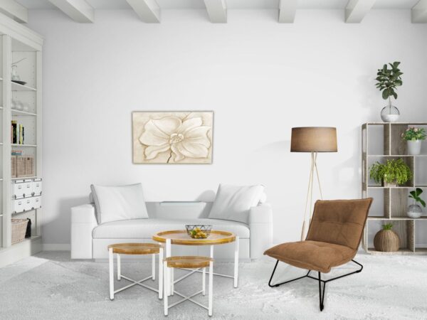 Table d'appoint ø55cm table basse table de salon ronde structure métal Sioux – Image 6
