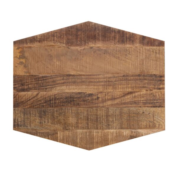 Table d'appoint 56 x 48 cm table basse table de salon durable Inca structure en métal noir – Image 7