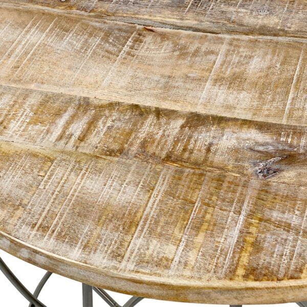 Table d'appoint table basse durable table de salon ronde Lexington ø 55 cm structure en métal massif – Image 6
