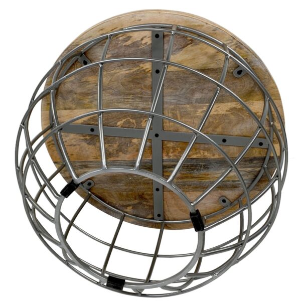 Table d'appoint table basse durable table de salon ronde Lexington ø 55 cm structure en métal massif – Image 5