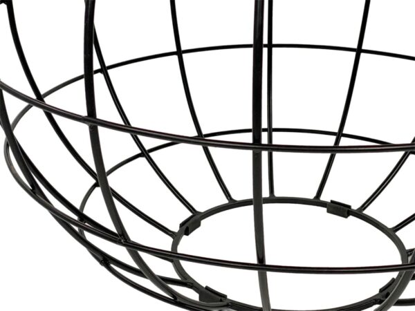 Table basse ronde durable Lexington ø 75 cm grille métallique structure métallique table de salon en bois massif – Image 8