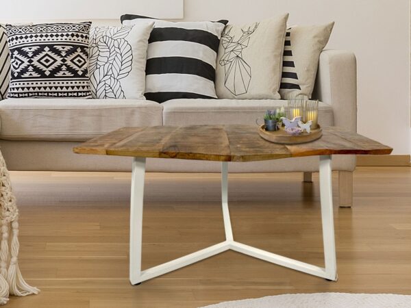 Table basse 74 x 56 cm table de salon durable table d'appoint Lyon structure métal