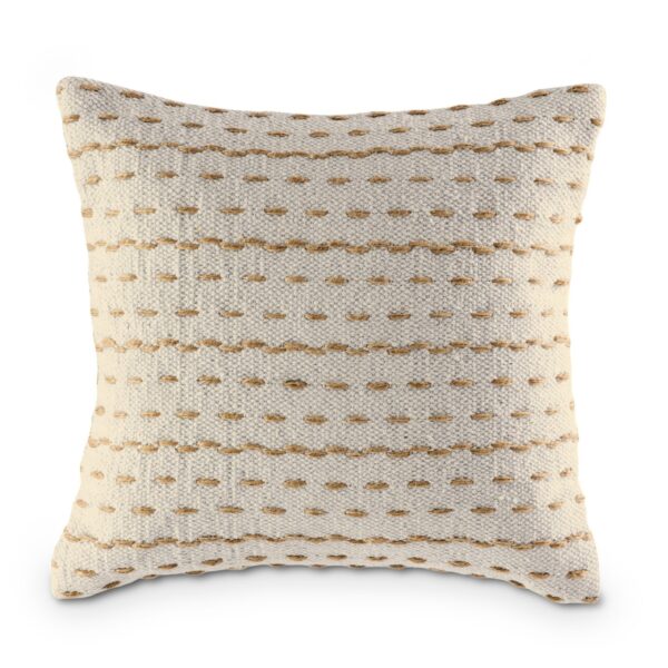 Coussin décoratif 40x40cm lot de 2 coussins décoratifs coussins de canapé coton et jute naturel – Image 6