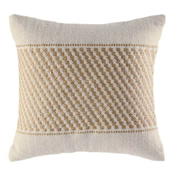 Coussin de canapé 40x40cm set de 12 pièces 2 x 6 coussin décoratif PU coton et jute naturel – Image 8