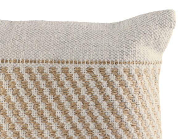 Coussin de canapé 40x40cm set de 12 pièces 2 x 6 coussin décoratif PU coton et jute naturel – Image 10