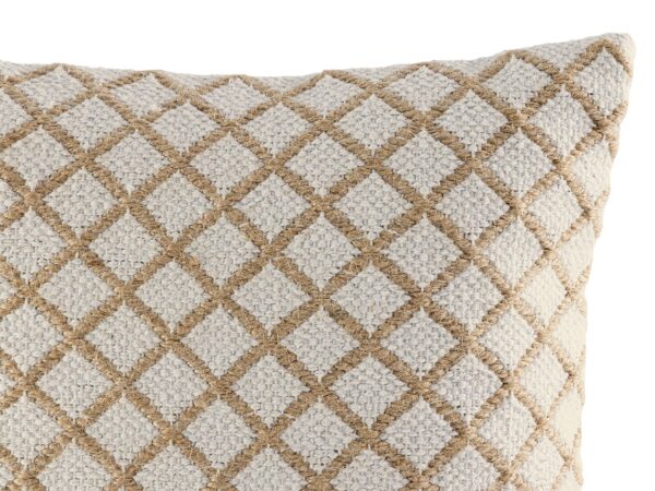 Coussin décoratif 40x40cm lot de 2 coussins de canapé coussins décoratifs coton et jute naturel – Image 10