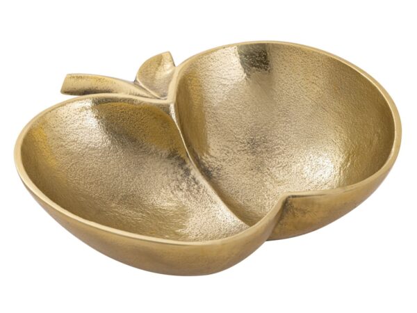 Bol à pommes bol décoratif pomme aluminium doré ou argenté