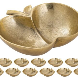 Bol à pommes bol décoratif Masterbox 12 pièces Apple or ou argent aluminium