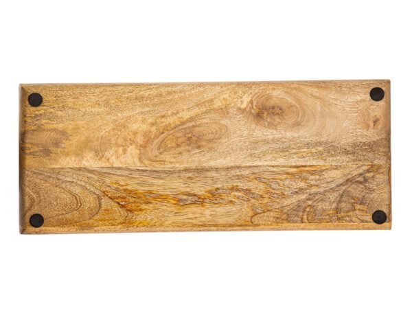 Plateau de service plateau en bois plateau bois 50x20cm plateau de service plateau décoratif bois de manguier massif – Image 7