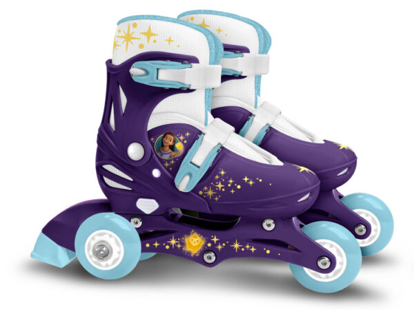 Patins à roulettes en ligne Wish 2 in 1 Tri- & Inline Skates Semi-softboot Purple taille 27-30 - Disney – Image 8