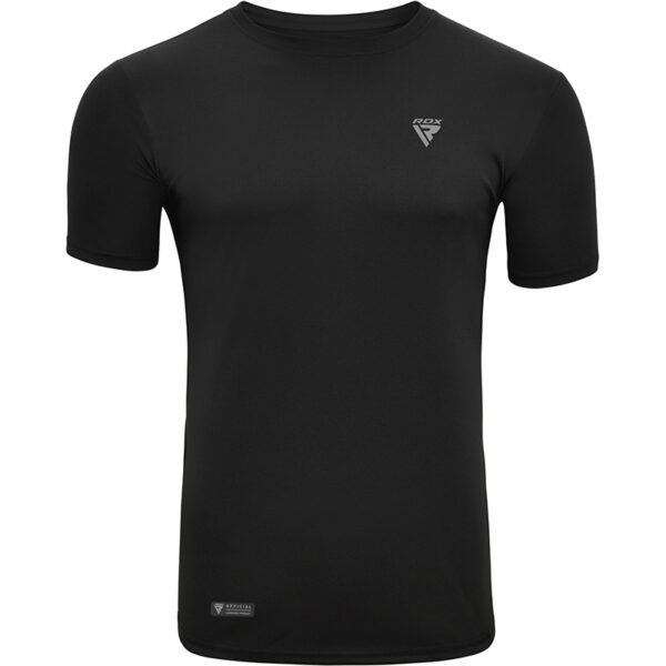 RDX T2 T-Shirt noir à manches courtes pour le sport Petite S – Image 2