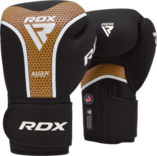 RDX GANTS DE BOXE AURA PLUS T-17 d'or 12oz