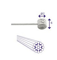 Câbles de freins & conduites Binnenremkabel derrière 6427 tonnippel 2250 mm argent - Elvedes – Image 7