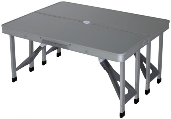 Tables de camping table de camping Limoux86 x 68 cm gris aluminium - Eurotrail – Image 8