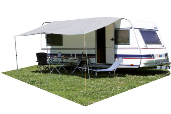 Auvents auvent Caravan 350 x 240 cm polyester gris 3 poteaux - Eurotrail – Image 4