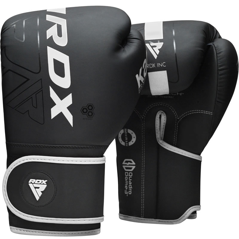 RDX F6 Kara Gants de Boxe Noir 12oz blanc Cuir PU